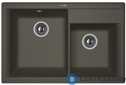 картинка Кухонная мойка FLORENTINA Касси 780, антрацит FS (20.230.E0780.302)