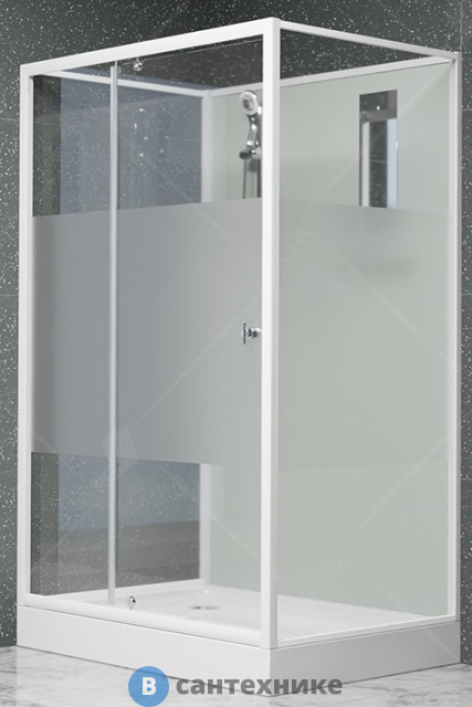 Душевая кабина RGW AN-207 белый/Frost Line/5 мм 80* 80*200 (411320788-95)