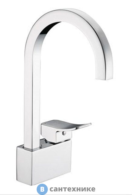 Смеситель WasserKRAFT Aller 1067 для кухни с поворотным изливом латунь, хромоникелевое покрытие