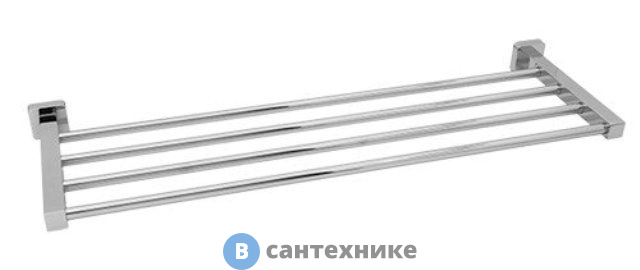 Полка для полотенец WasserKRAFT Lippe K-6511 металл, хромоникелевое покрытие