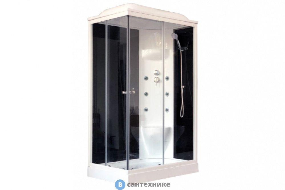 Душевая кабина Royal Bath RB 8120HP7-BT R 1200x800x2170 (чёрное/ прозрачное) (RB8120HP7-BT-R)