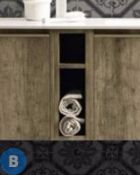 Тумба под раковину CERASA Movida GIORNO открытая 15х50,5х48 см, Tavolato Biscotto (MVB45 260 15 Tavolato Biscotto)