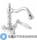 картинка Смеситель Cezares FIRST-BS2-01-Bi на биде с донным клапаном, хром, ручки белые