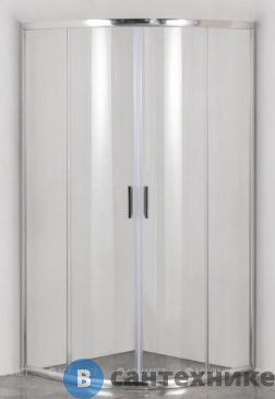 картинка Душевое ограждение Aquanet SE-800Q полукруг 80х80х185, стекло прозр. (270062)