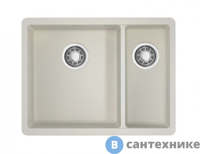 картинка Кухонная мойка OMOIKIRI Kata-55-2-U-PA, пастила (4993386)