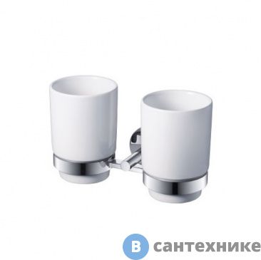 картинка Стакан Zeegres FANO 25119201 двойной для зубных щёток