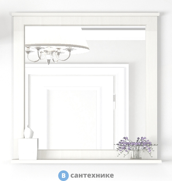 Зеркало Акватон Леон 80 Дуб белый (1A186402LBPS0)