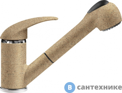 картинка Смеситель ITALMIX WEB WE 0800 (SAHARA бежевый GR84) (WE 0800 SAH)