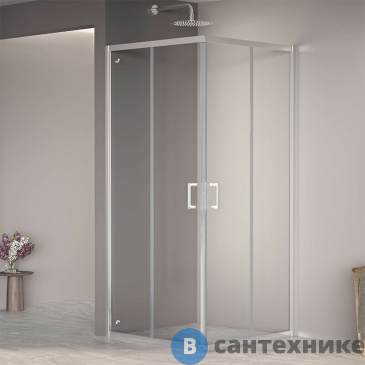 картинка Душевой уголок RGW PA-030 90* 90*195 Хром/ Прозрачное (3508103099-11), без поддона