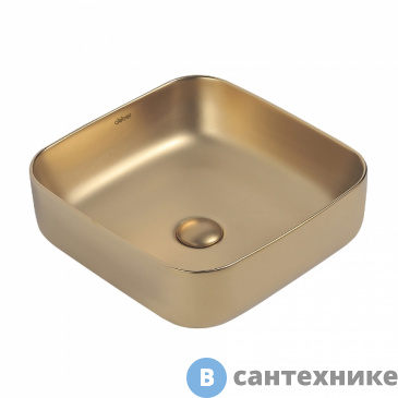 картинка Раковина ABBER Rechteck AC2211MMG золото матовое накладная