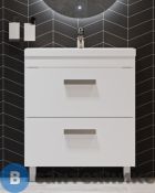 Тумба с раковиной Velvex Orlando 70 напольная (белый матовый) (tnORL.70-211)