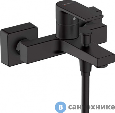 картинка Смеситель Hansgrohe 71450670 Vernis Sh для ванны, чёрный матовый