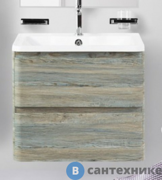 картинка Тумба под раковину BelBagno ALBANO подвесная с двумя выкатными ящиками, Pino Scania, 700x450x500 (ALBANO-700-2C-SO-PS)