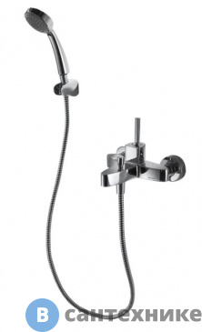 картинка Смеситель Bravat Spring F679113C-B для ванны с коротким изливом