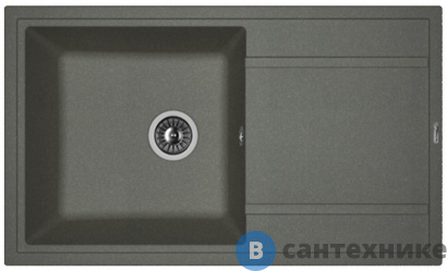 картинка Кухонная мойка FLORENTINA Липси 860, чёрный FG (20.130.D0860.102)