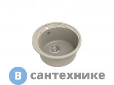 Кухонная мойка EWIGSTEIN Elegant R45 1-чаша D-484мм темно-бежевый