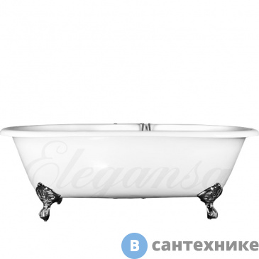 картинка Чугунная ванна ELEGANSA GRETTA IRON FEET chrome