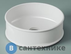 Раковина Artceram ATELIER накладная, d44см, без отв под смеситель, без перелива, белый (ATL001 01 00)