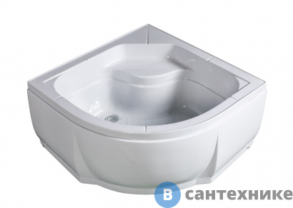 картинка Поддон душевой River 90/44 полукруг 900*900*440 мм