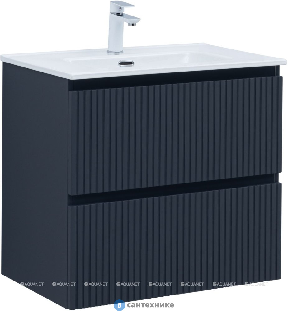 Тумба под раковину Aquanet Джейн (Flat) 70 маренго (335428)