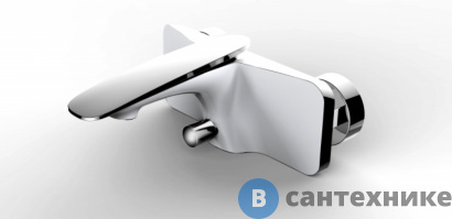 картинка Смеситель WELTWASSER WW MX ESSEN 603 WT Хром-белый. для ванны однорычажный