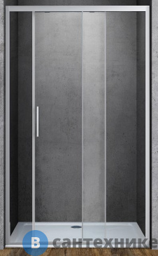 картинка Душевая дверь Vincea Soft VDS-3SO100CL, 1000, хром, стекло прозрачное