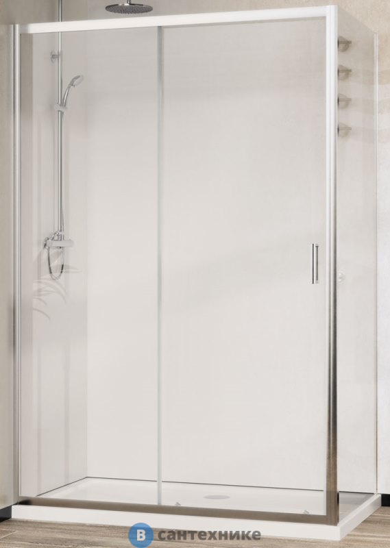 Душевой уголок Vincea City VSR-5CT9012CL, 1200*900, хром, стекло прозрачное, без поддона