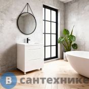 Тумба Loranto Santorini 60 (810*610*470) с раковиной MONTE Neo 60 белый глянец (CS00105567)