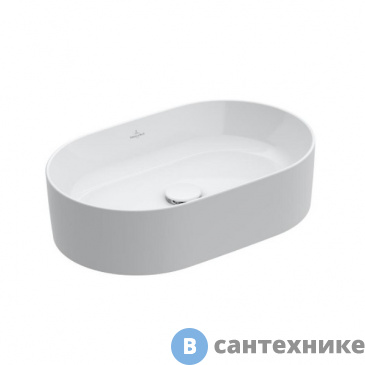 картинка Раковина Villeroy & Boch Collaro 4A1956R1 56*36, альпийский белый