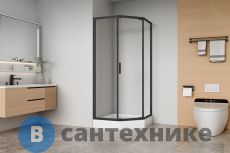 Душевой уголок Aquanet Bright 90x90 AE90-P-90x90-BT черный (352421), без поддона