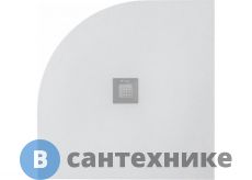 Душевой поддон Hidronatur ATQ-100x100U-W Pleasure 1000х1000х30мм слив крышка бел кам.