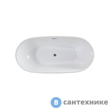 картинка Ванна акриловая Vincea VBT-408-1800, 1800*815*580, слив-перелив в комплекте, хром
