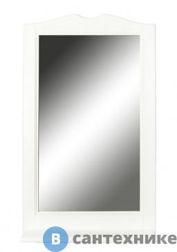 картинка Зеркало Orange F7-75ZE3 Классик 75 см с полочкой, белый (молочный)