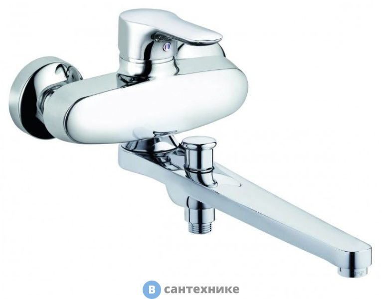 Однорычажный смеситель Kludi 324910575 OBJEKTA универсальный для ванны