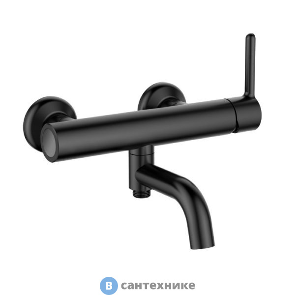 Смеситель Cezares ECO-VD-NOP для ванны и душа, чёрный матовый