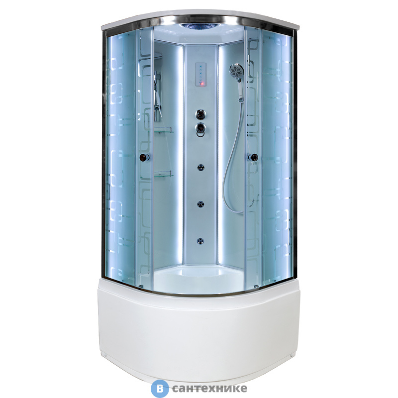 Душевая кабина DTO EM4590 LED с гидромассажем