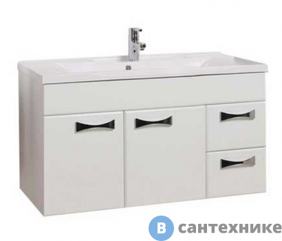 картинка Тумба с раковиной Акватон Диор 100 /Айрис 100/ (1A1677K2DR010)