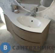 Раковина Cezares 82408 Extra-light стеклянная правосторонняя (104x52)