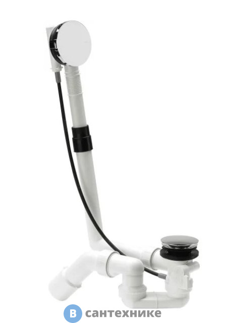 Слив-перелив Bette B600-901 для ванны, полуавтоматический