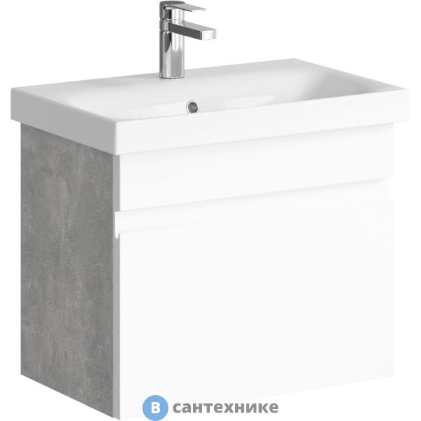 Тумба под раковину Aqwella SMART 60 SRT0106BS (подвесная, бетон светлый)