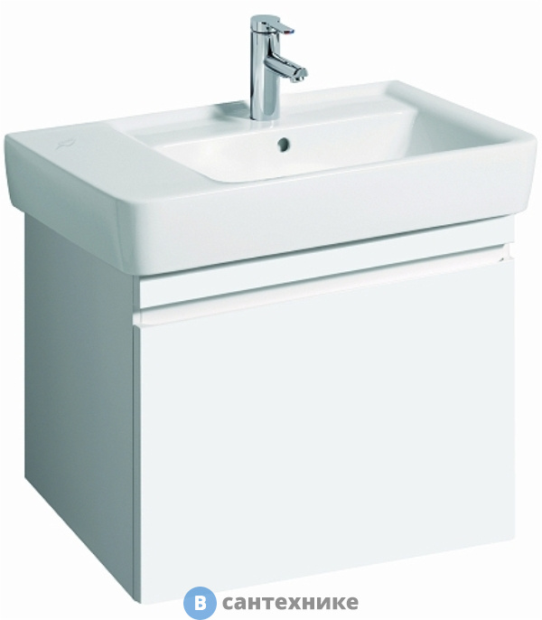 Тумба под раковину Geberit 869750000 RENOVA NR.1 PLAN /67,6х58,6х43,8/ (белый глянец)