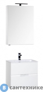 картинка Комплект мебели Aquanet Алвита 60 белый (184619)