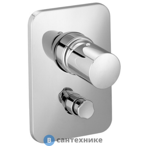 Панель лицевая Jacob Delafon TOOBI  E8965-CP для встраиваемого смесителя для ванны/душа, (для Е882-NF) (хром)