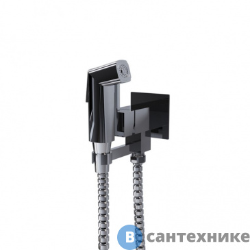 картинка Смеситель Paini Bella BLCR442 с гиг. душем квадратный (латунь) лейка ABS, хром