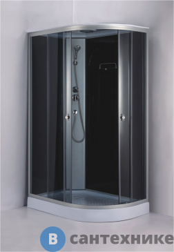 картинка Душевая кабина Loranto CS-876EATM/B-120 1200x800x2150 поддон 14 см левая 