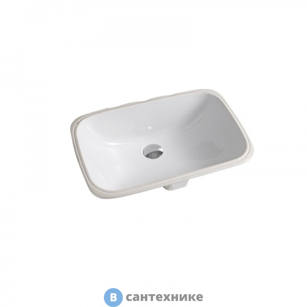 Раковина Artceram WASHBASINS NETTUNO встраиваемая снизу 56Х38 см, без отв под смеситель, без крепежа, белый (NTL001 01 00)