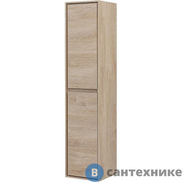картинка Шкаф-пенал Aquanet Милан 35 дуб светлый (336389)