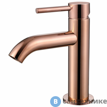 картинка Смеситель ABBER Wasser Kreis AF8110RG для раковины, розовое золото