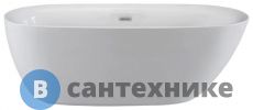 Акриловая ванна Cerutti COMO 170x75 со сливом-переливом (CT7386)