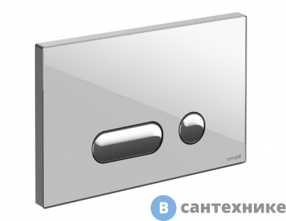 картинка Кнопка смыва Cersanit INTERA для LINK PRO/VECTOR/LINK/HI-TEC стекло белый (P-BU-INT/Whg/Gl)